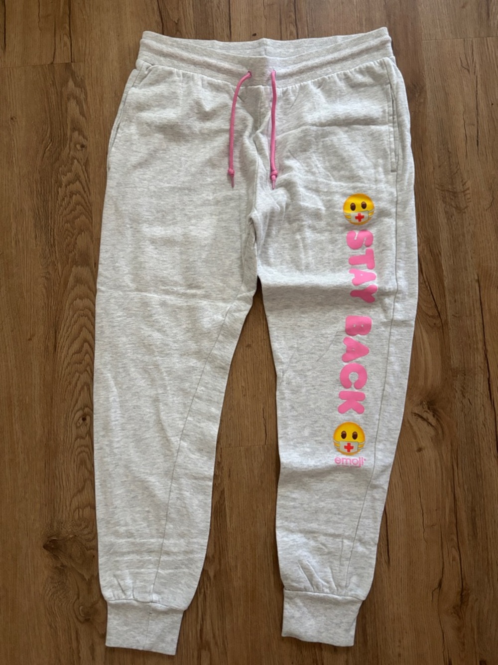 Emoji Mask Stay Back Joggers size L